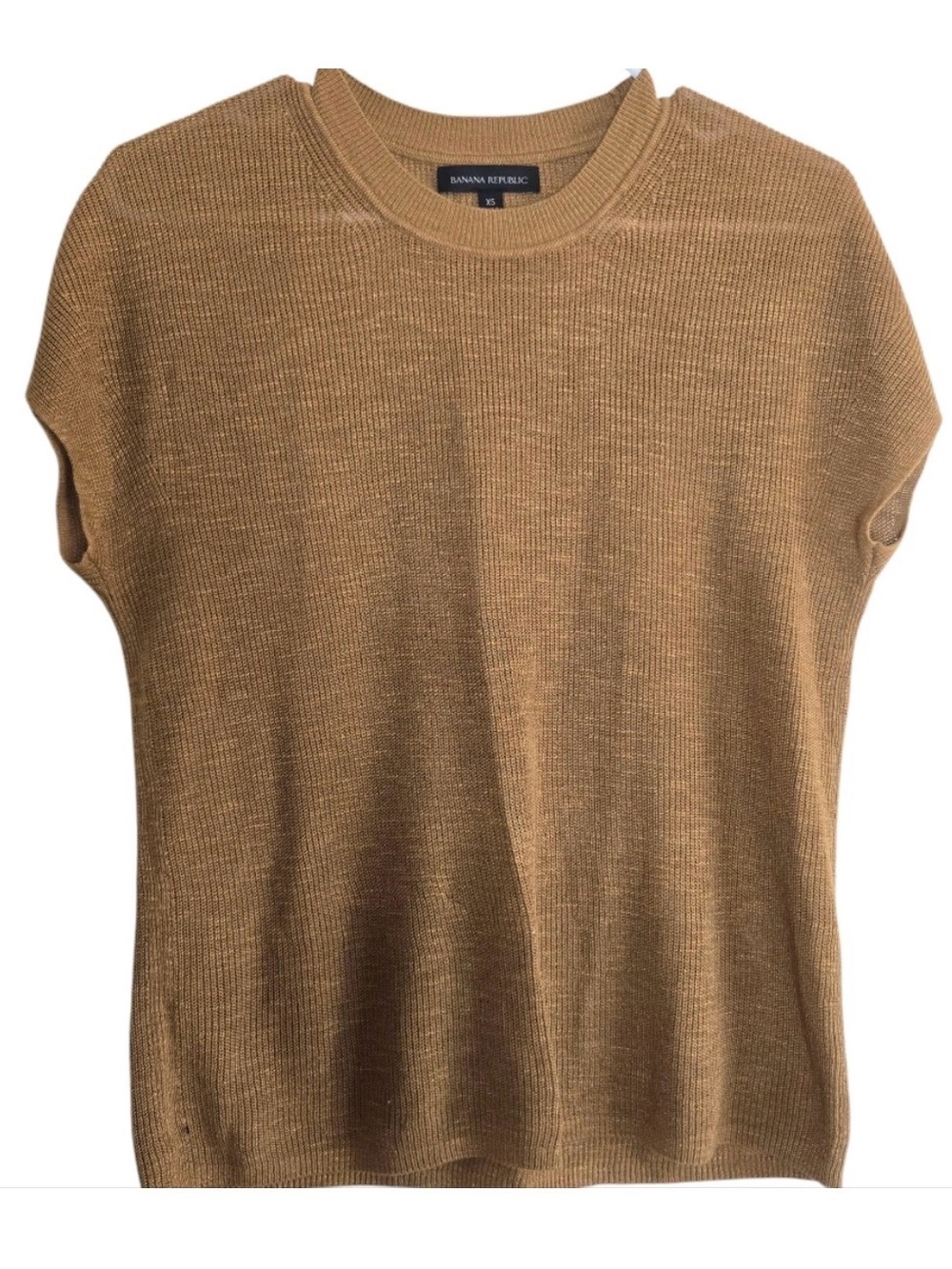 BANANA REPUBLIC Linen
Blend Cap Sleeve Boxy Sweater